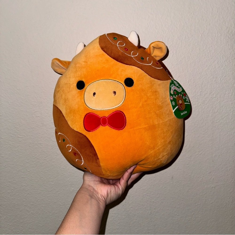 11” Jericho the Holiday Gingerbread Cow Squishmallow